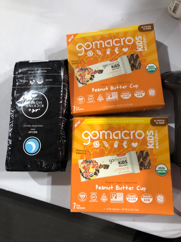 Photo 3 of 2 Packs GoMacro Kids MacroBar, Peanut Butter Cup 7 Bars 
KHW Organic Whole Bean Decaffeinated 10 Oz

