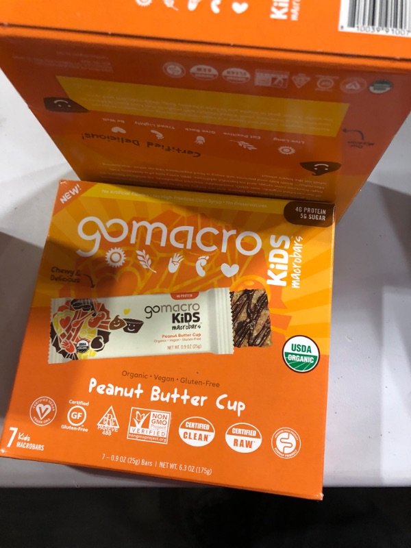 Photo 3 of 2 PACK GoMacro Kids MacroBar, Peanut Butter Cup 7 Bars (0.9 Oz Each)
