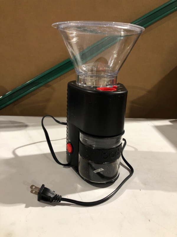 Photo 1 of [USED] Bodum Bistro Electric Blade Coffee Mill - Black