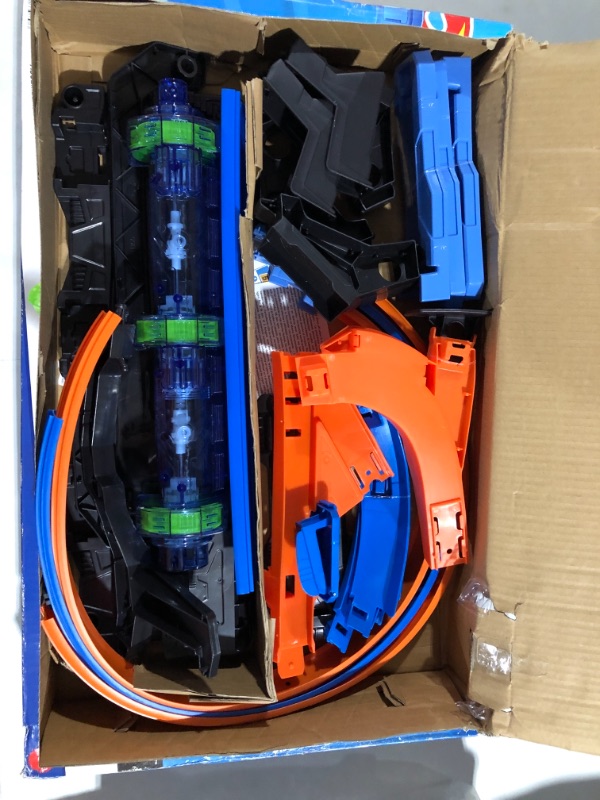 Photo 1 of Hot Wheels Corkscrew Crash Track Launch Set with One Vehicle - Ages 5+