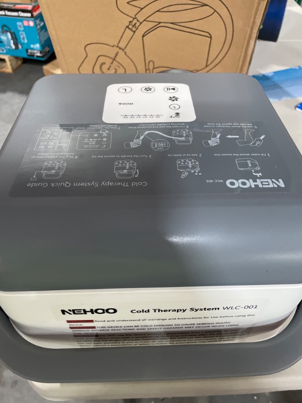 Photo 2 of NEHOO Cold Therapy System, Low Noise Ice Therapy Machine, Continuous Cryotherapy Cold Pack, Universal Pad for Knee, Ankle, Cervical, Back, Leg and Hip
