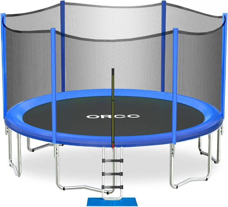 Photo 1 of ***MISSING TWO OTHER BOXES*** ORCC Trampoline 16ft Kids Recreational Trampolines with Enclosure Net - ASTM and CPSIA Approved- Safe Bounce Outdoor Backyard Trampoline for Kids Family Happy Time
