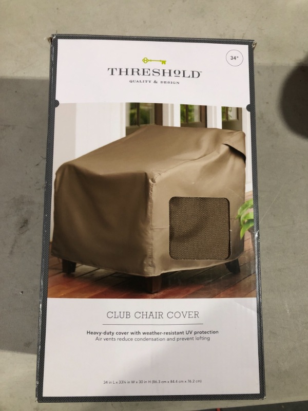 Photo 2 of Club Patio Chair Cover Brown - Threshold&#8482;