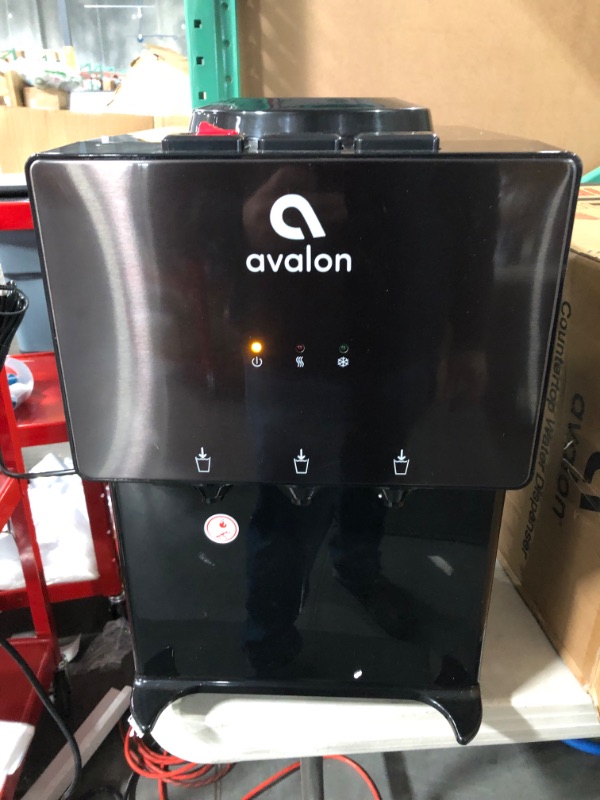 Photo 1 of Avalon Premium 3 Temperature Top Loading Countertop Water Cooler Dispenser | Black