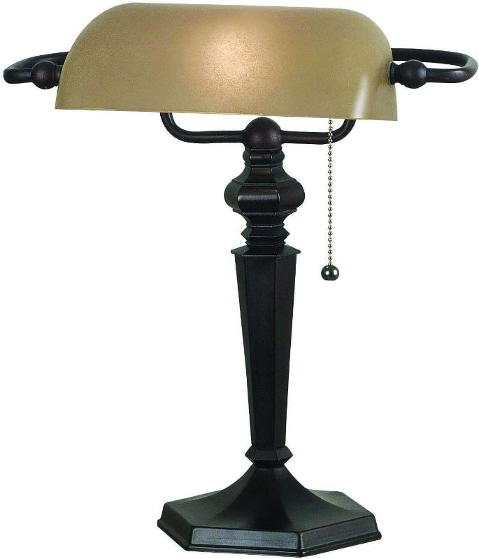 Photo 1 of **SEE NOTES** Kenroy Home Classic Banker's Lamp, 15.5 inches tall, 13 inches