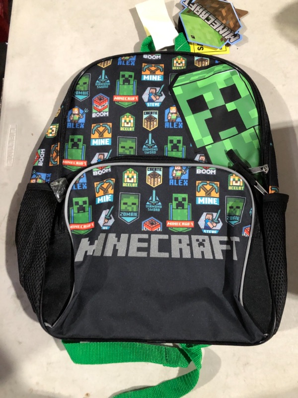 Photo 1 of Minecraft Kids&#39; 16&#34; Backpack - Black