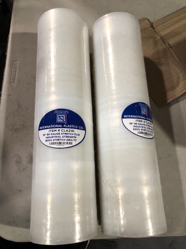 Photo 2 of 18" Stretch Film/Wrap 1500 feet 7 Layers 80 Gauge Industrial