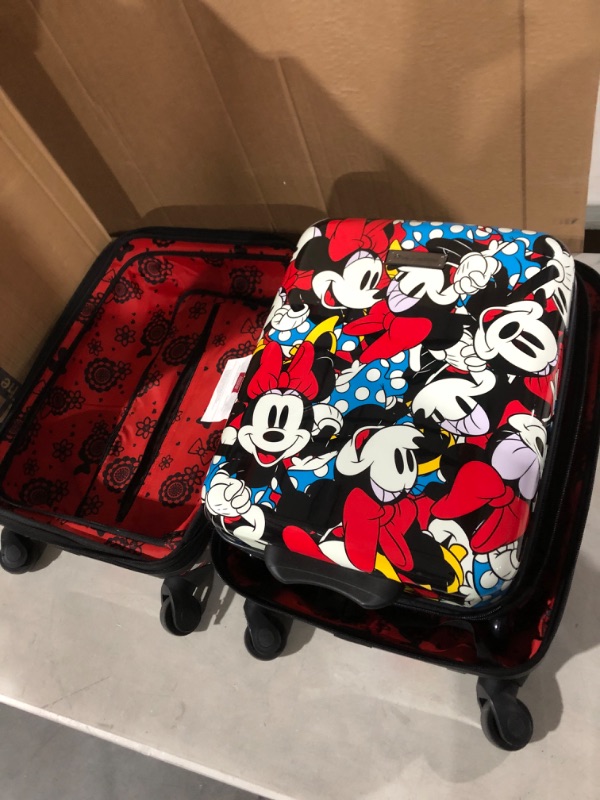 Photo 2 of American Tourister Disney Hardside Luggage with Spinners, Minnie Mouse set of 2