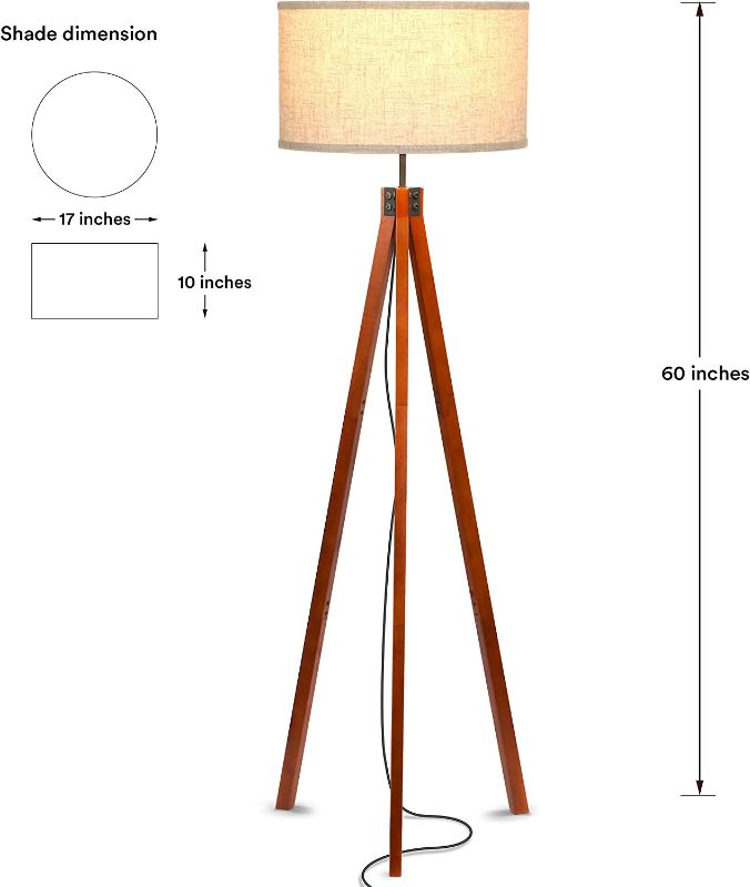 Photo 1 of Brightech Eden  Tripod Floor Lamp, Dimmable Standing Lamp 