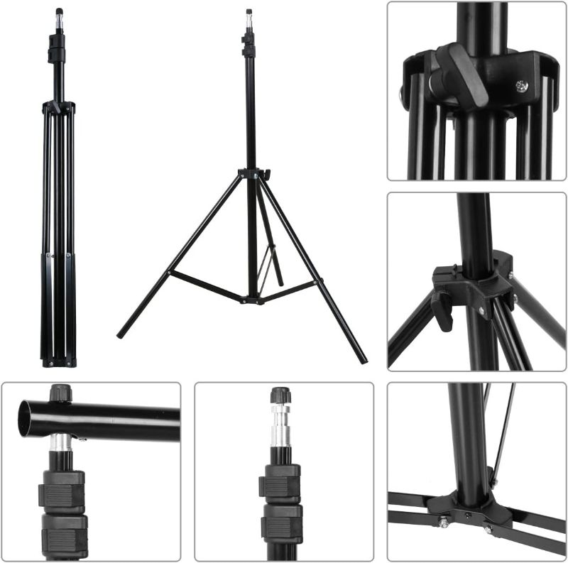 Photo 1 of  Photo Video Studio 10Ft Adjustable Backdrop Support System Kit Background Stand with Carry Bag
