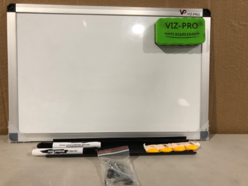 Photo 3 of VIZ-PRO Magnetic Whiteboard/Dry Erase Board, 18 X 12 Inches