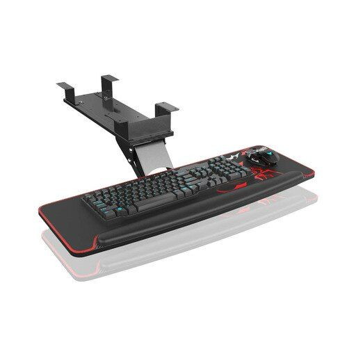 Photo 1 of Eureka Ergonomic Drawer Platform Adjustable Height and Angle Computer Keyboard Tray - Black