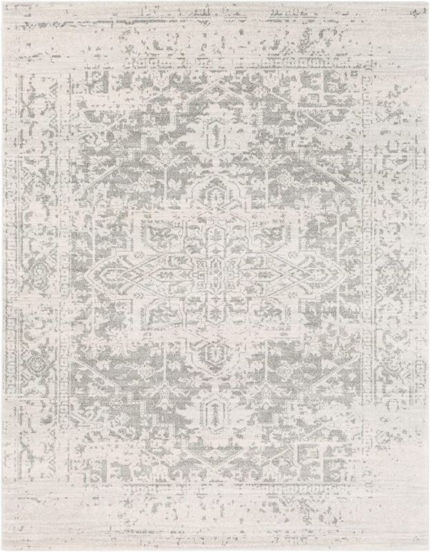 Photo 1 of Artistic Weavers Janine Vintage Medallion Area Rug, 2'7" x 10'3" ,Grey
