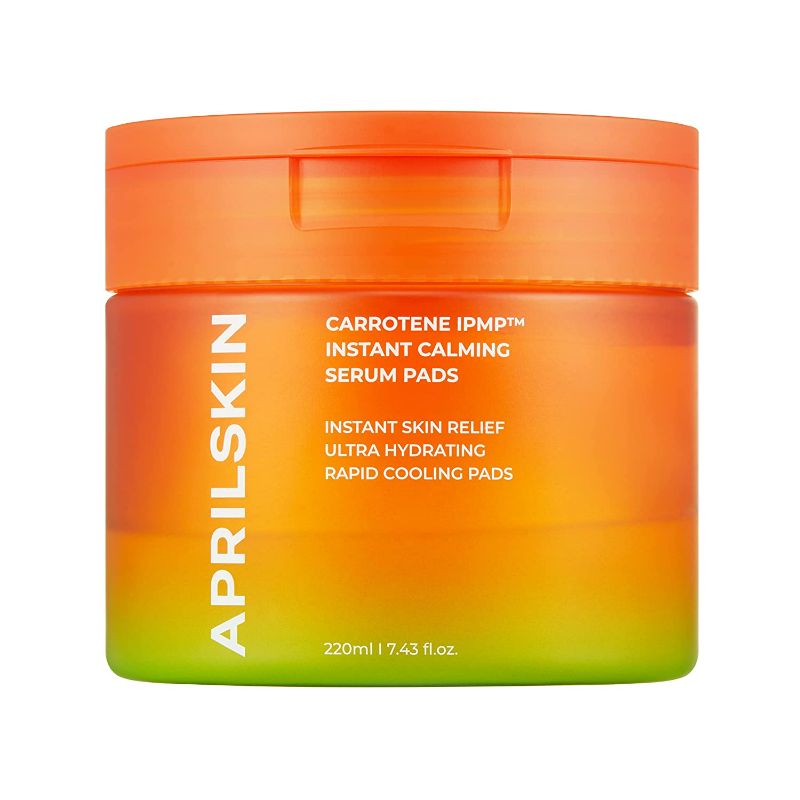 Photo 1 of APRILSKIN Carrotene IPMP™ Instant Calming Serum Pads | Vegan, Cruelty-Free | Non-comedogenic, biodegradable pads