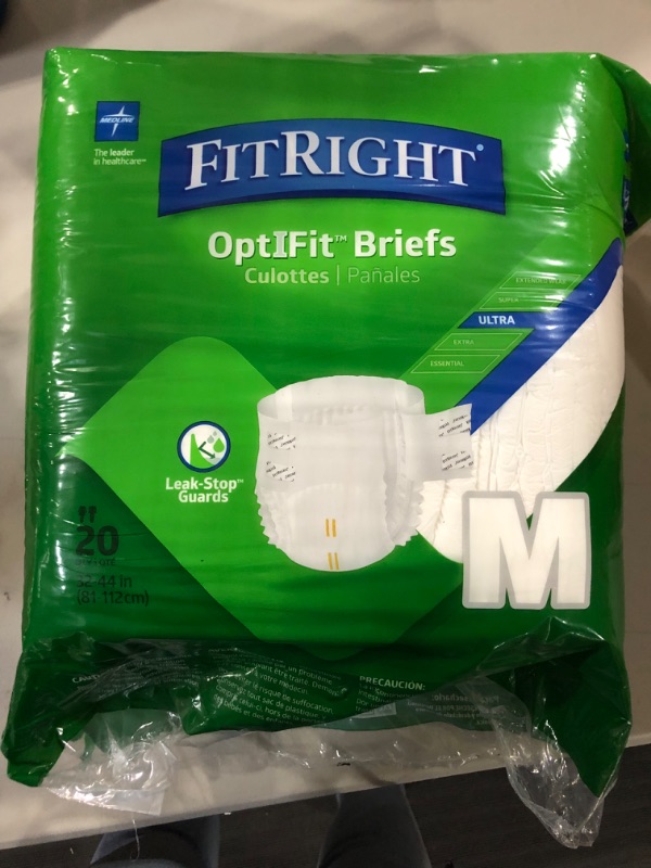 Photo 2 of FitRight Ultra Adult Diapers, Medium, 32"-42", 4 packs of 20 (80 total)