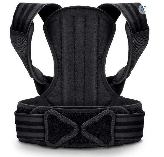 Photo 1 of VOKKA Posture Corrector for Men and Women, Back Brace, Provides Pain Relief for Neck, Back, and Shoulders, Adjustable and Breathable, Posture Support, Improves Posture and Provides Back Support, l