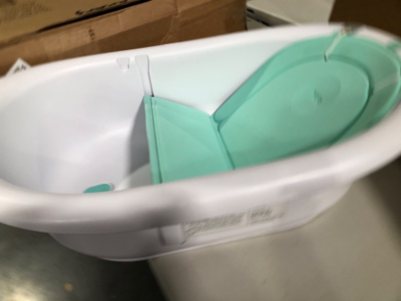 Photo 3 of **NEW** 4-in-1 Grow-with-Me Bath Tub by Frida Baby Transforms Infant Bathtub to Toddler Bath Seat with Backrest for Assisted Sitting in Tub