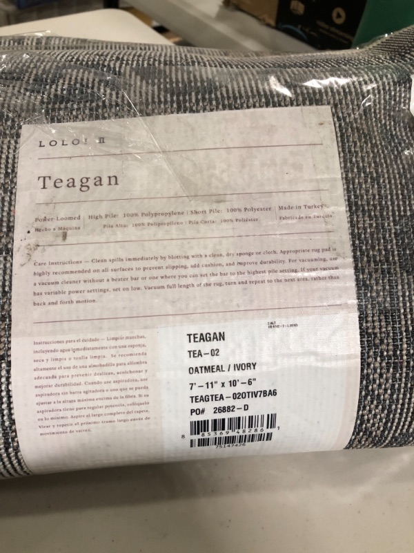 Photo 2 of Loloi II Teagan Collection TEA-02 Oatmeal / Ivory, Traditional 7'-11" x 10'-6" Area Rug Oatmeal / Ivory 7 ft 11 in x 10 ft 6 in Oriental