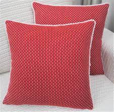 Photo 1 of [2pk] Mosey Fascinating Valentine Red Pillow Covers | Boho Red Throw Pillows Covers for Decorative Pillows with Branded YKK Zipper | Color- Red | Size- 20x20 inch | 2 Sets of 2 (Covers only)