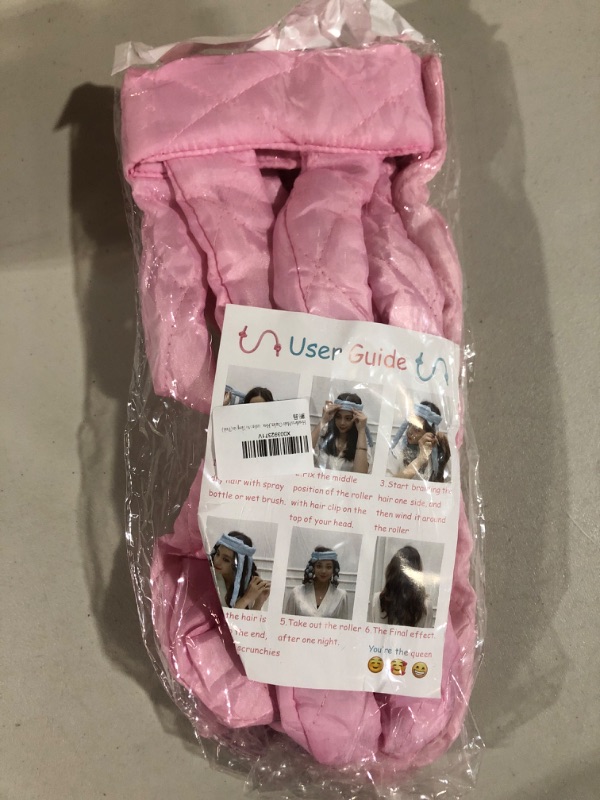 Photo 3 of Bath Set: Spa Wrist Wash Towelettes with Wristbands (5 packs of 8) - Pink Heatless Hair Curler (1) - Shimmer Lights Purple Conditioner for Blond (1)