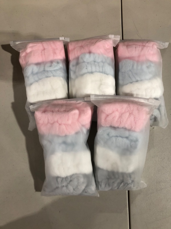 Photo 2 of Bath Set: Spa Wrist Wash Towelettes with Wristbands (5 packs of 8) - Pink Heatless Hair Curler (1) - Shimmer Lights Purple Conditioner for Blond (1)