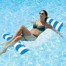 Photo 1 of [3x] Water Hammock Inflatable Pool Float for Adults - (Blue-1)