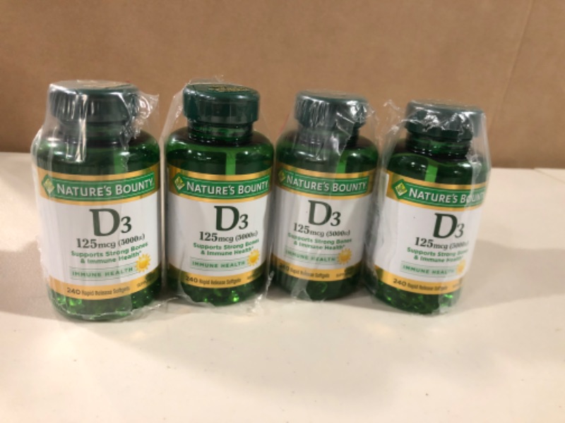 Photo 3 of [4x] Vitamin D3 Softgels 125 mcg/240pc