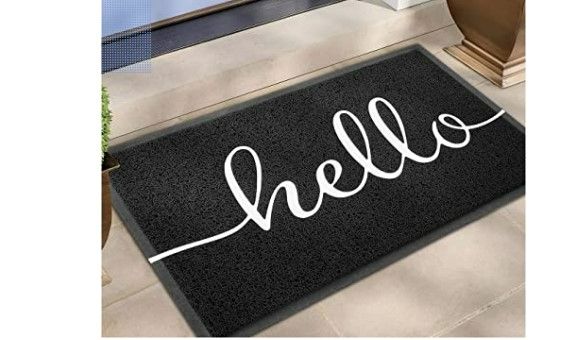 Photo 1 of BeneathYourFeet Door Mat Hello (30"x17.5",Black)