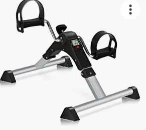 Photo 1 of ABEKE Pedal Exerciser, Under Desk Bike Stationary Pedal Exerciser for Arm and Leg Workout, Portable Folding Sitting Desk Cycle