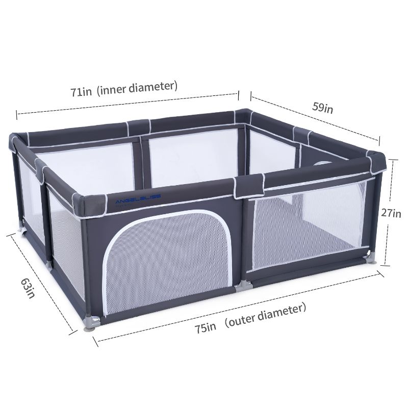 Photo 1 of [USED/PARTS] ANGELBLISS Baby playpen for Babies (Black)