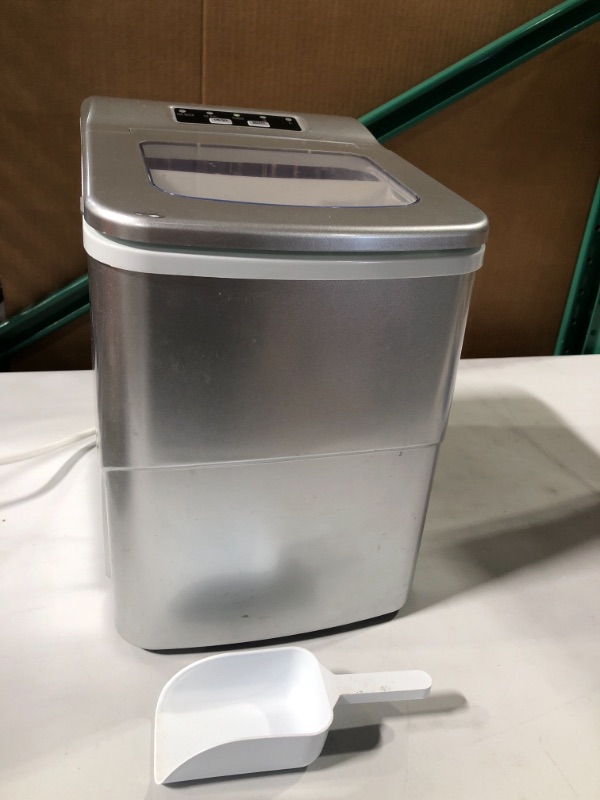 Photo 4 of [USED] Smad Countertop Ice Maker Machine - 26 lbs Ice per Day - Silver