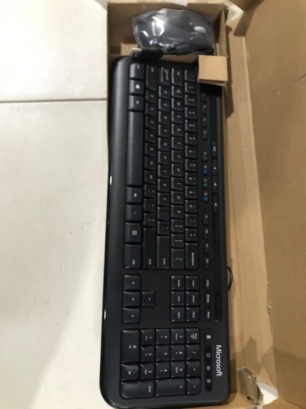 Photo 2 of Microsoft 3J2-00001 Wired Desktop 600 for Business - Wired Keyboard and Mouse Combo. Spill Resistant Design.