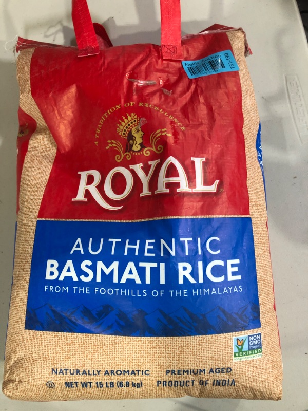 Photo 2 of Authentic Royal Royal Basmati Rice, 15-Pound Bag, White 15 Pound (Pack of 1)