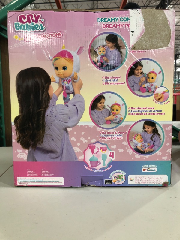 Photo 3 of Cry Babies First Emotions Dreamy Interactive Baby Doll with 65+ Emotions and Baby Sounds, Girls & Kids Age 3+