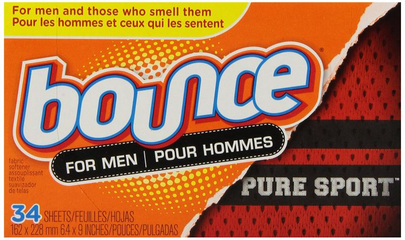 Photo 1 of Bounce Pure Sport Dryer Sheets for Men, 34 ct