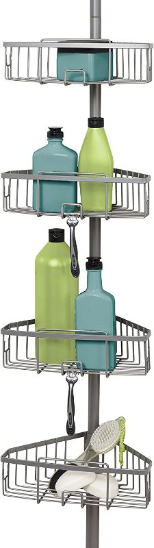 Photo 1 of  Tension Pole Shower Caddy, 4 Basket Shelves, Adjustable