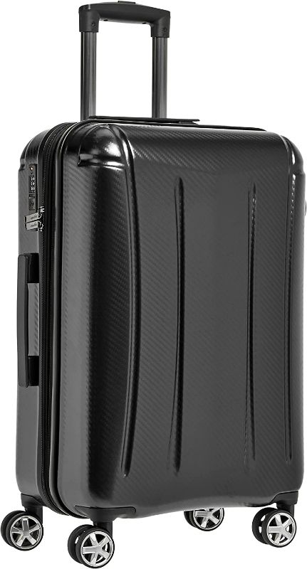 Photo 1 of Amazon Basics Oxford Expandable Spinner Luggage Suitcase with TSA Lock - 30.1 Inch, Black
