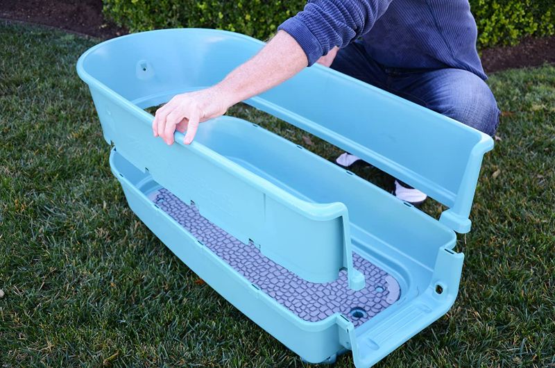 Photo 3 of Booster Bath Elevated Pet Bathing, Teal, Large 