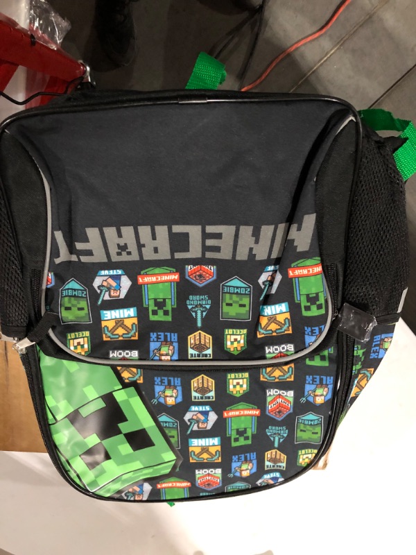 Photo 2 of Minecraft Kids&#39; 16&#34; Backpack - Black