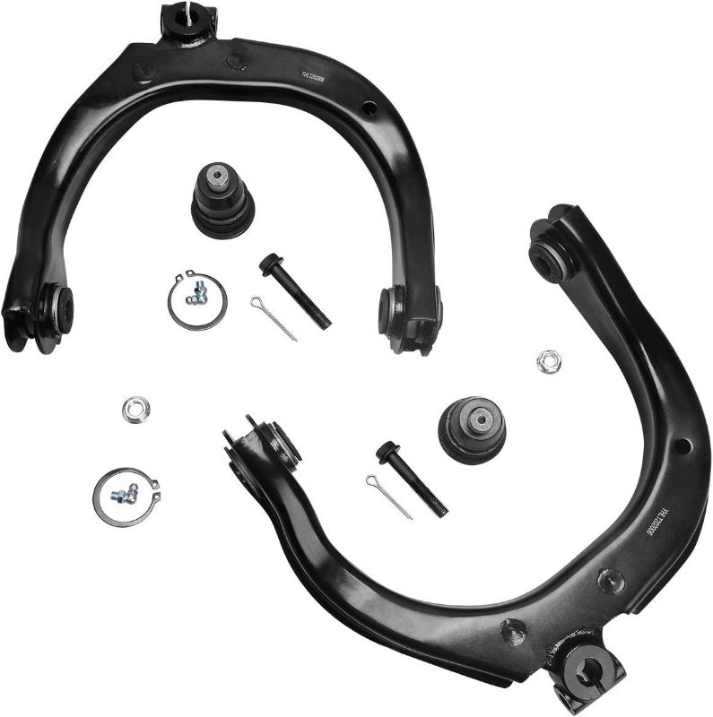 Photo 1 of AUTOSAVER88 -Front Upper Control Arm Kit Compatible with 2004-2007 Buick Rainier, 2002-2009 Chevy SSR/Trailblazer, 2002-2009 GMC Envoy, 2002-2009 Isuzu Ascender/Oldsmobile Bravada/Saab 9-7X
**MISSING HARDWARE**