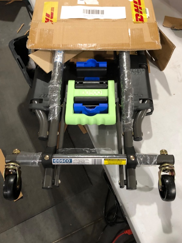 Photo 2 of Cosco 12222PBG1E Shifter 300-Pound Capacity Multi-Position Heavy Duty Folding Dolly, Green hand-trucks