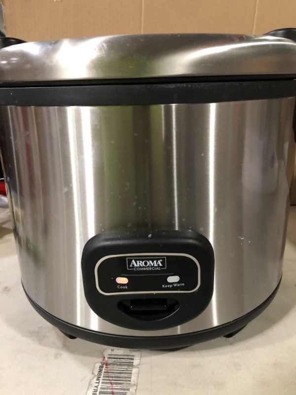 Photo 3 of Aroma Housewares 60-Cup (Cooked) (30-Cup UNCOOKED) Commercial Rice Cooker, Stainless Steel Exterior (ARC-1130S)