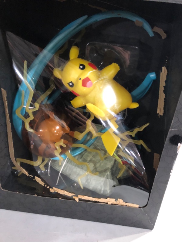 Photo 2 of Pokemon Pikachu Deluxe Collector Statue Figure - Light FX - Collector Statue Pikachu - Authentic Details Collectibles for Fans Everywhere