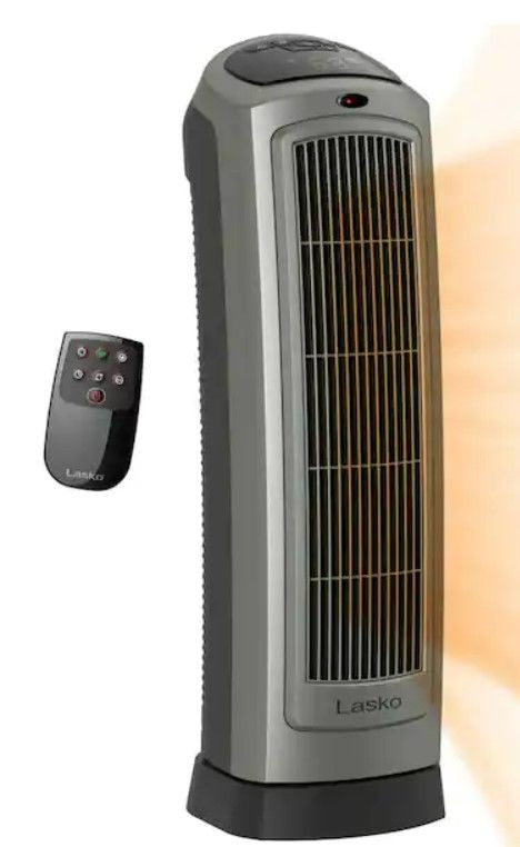 Photo 1 of 1500-Watt Electric Portable Ceramic Tower Heater with Remote Control