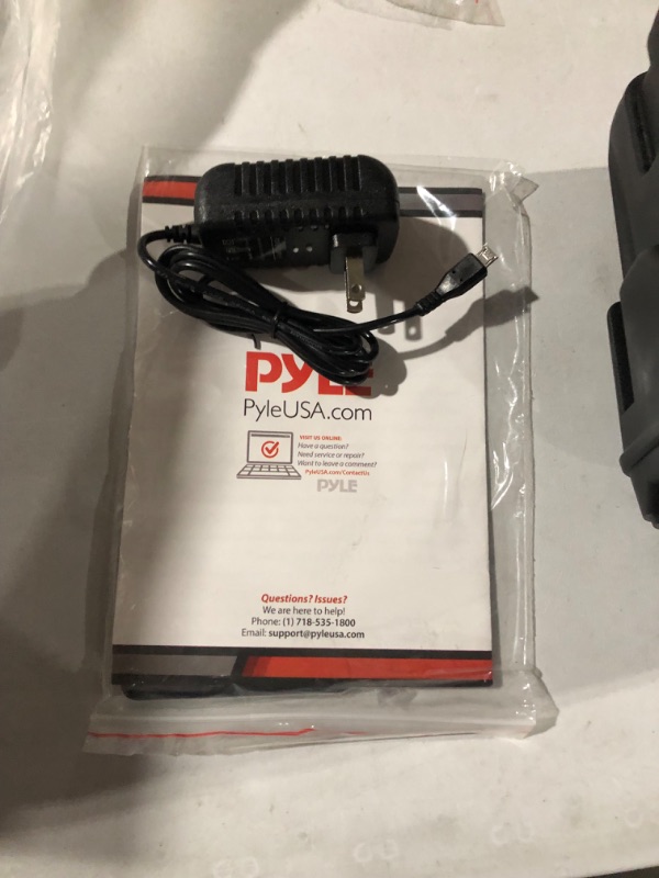 Photo 5 of Pyle Portable Bluetooth PA Speaker System - 240W Remote PPHP634B & -Pro Includes 15ft XLR Cable to 1/4'' Audio Connection, Connector, Black, 10.10in. x 5.00in. x 3.30in. (PDMIC58) Speaker System 240W + 15ft XLR Cable