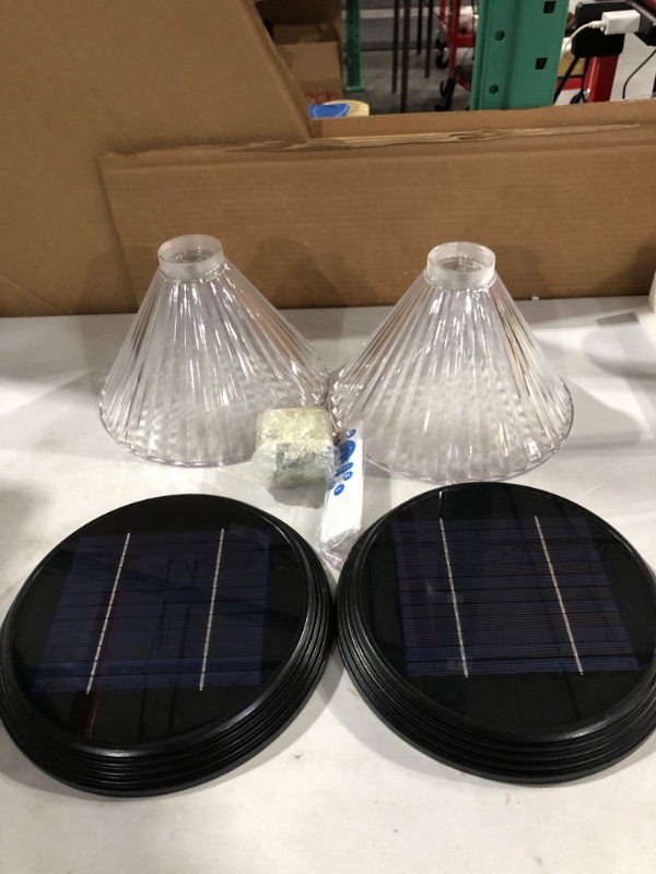 Photo 2 of 120W Solar Lamp Post Light Outdoor, 86" Solar Powered Street Lights with 2-Head ,Outdoor Solar Light for Front/Back Door, Street, Garden(Not Include Pole)