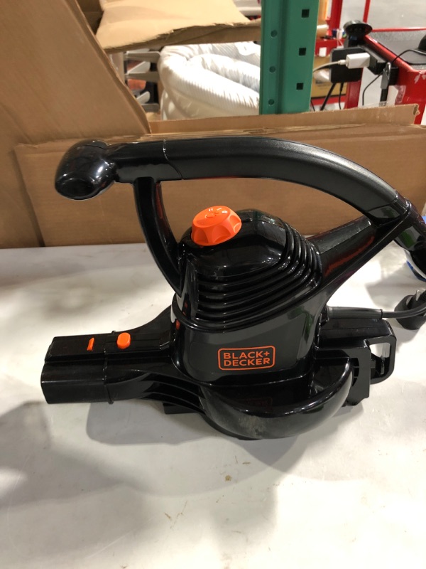 Photo 3 of BLACK+DECKER 3-in-1 Electric Leaf Blower, Leaf Vacuum, Mulcher, 12-Amp (BV3100)