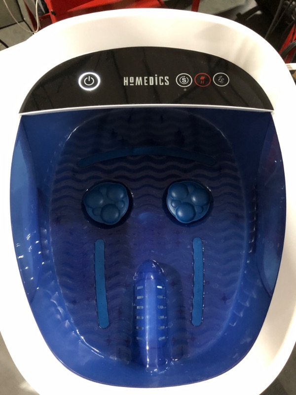 Photo 2 of  Homedics Bliss Footbath with Heat Boost, Foot Spa Massager, Deep Kneading Pedicure Tub, Vibrating Bubbles with Soothing Heat, Portable at-Home Spa