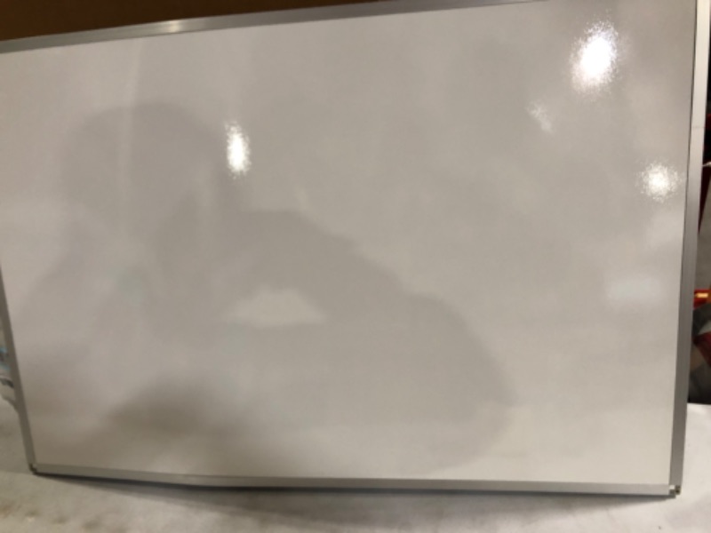 Photo 2 of Mead Whiteboard, White Board, Dry Erase Board, 3' x 2', Silver Aluminum Frame (85356)