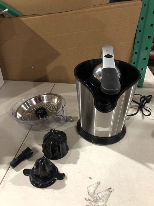 Photo 2 of Electric Citrus Juicer - 160W Silent Motor Stainless Steel BPA-Free, Silver